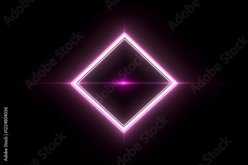 Glowing Pink Neon Diamond F...