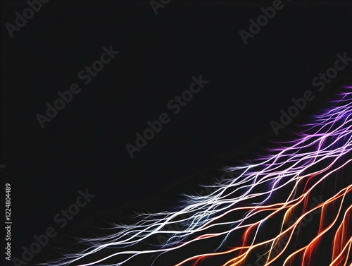 Abstract Light Trails Flow ...
