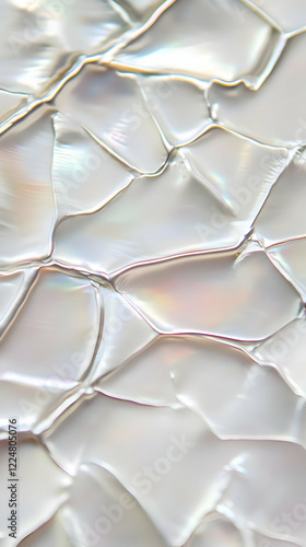 Abstract White Iridescent T...