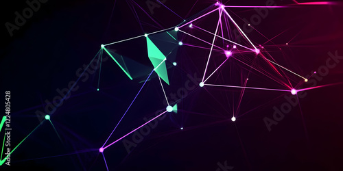 Abstract Background with Ne...