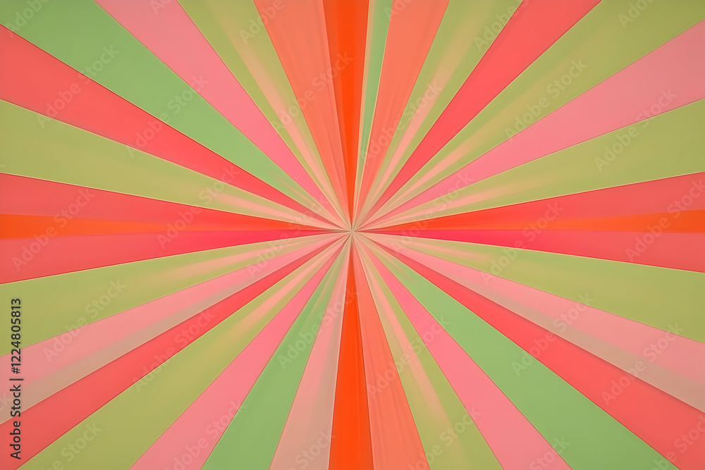 Abstract Background Radiates with Vibrant Pink, Orange, and Green Stripes Abstract Background Radiates with Vibrant Pink, Orange, and Green Stripes