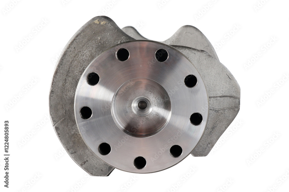 Engine Crankshaft on a white background Engine Crankshaft on a white background