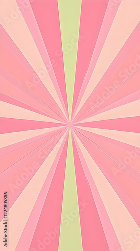 Pink and Cream Sunburst Bac...