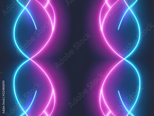 Abstract Neon Lights Backgr...
