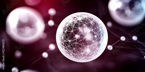 Abstract Sphere Shows Inter...