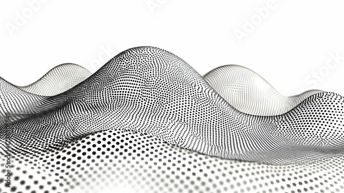 Abstract 3D Dotted Landscap...
