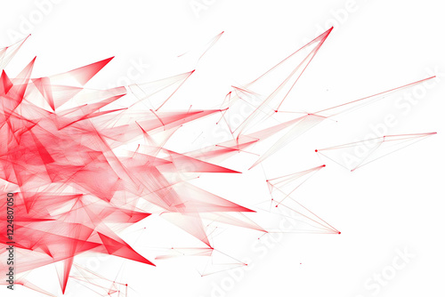 Red Abstract Triangles and ...