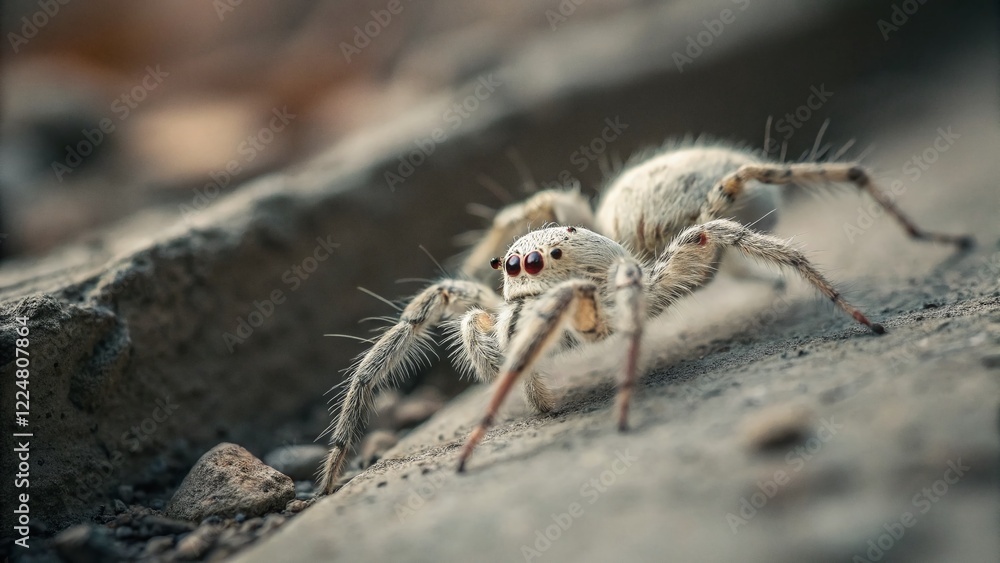 Fototapeta premium Minimalist Portrait: Arachnid-Headed Creature
