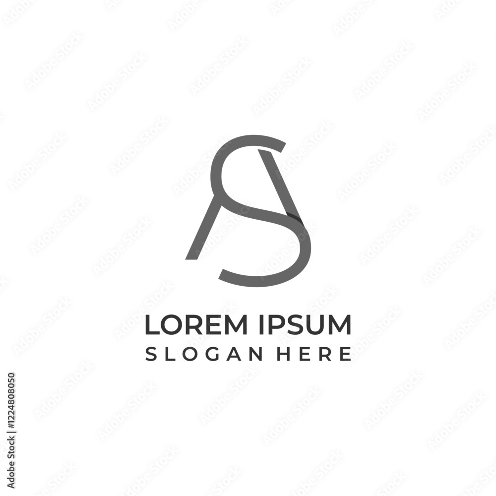 Monogram logo in the shape of... Monogram logo in the shape of...
