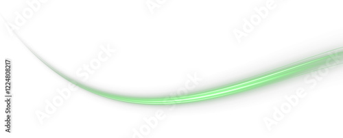 glowing green neon trail across a cityscape—ideal for PNG automotive vectors, high-speed road effects, or futuristic traffic and night motion designs