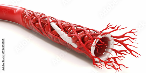3D Illustration Shows Blood...