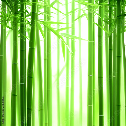 Green Bamboo Forest Creates...