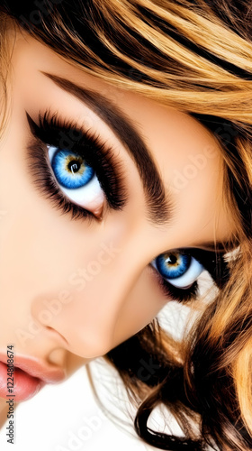 Close-up of Woman's Face wi...