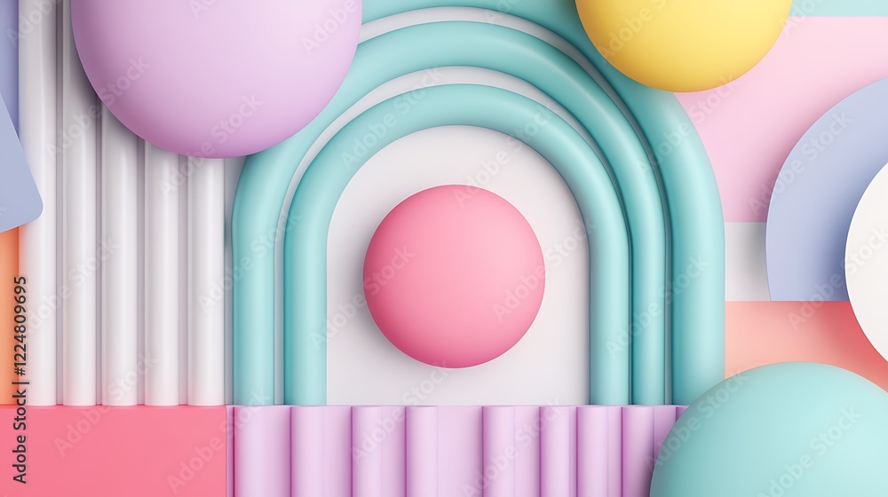 Colorful Abstract Composition with Geometric Shapes and Textures for Modern Design Projects Colorful Abstract Composition with Geometric Shapes and Textures for Modern Design Projects