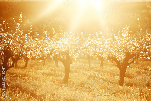 Blooming Trees Bask in the ...