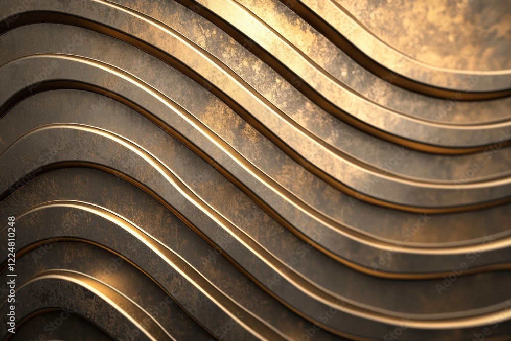 Smooth Abstract Metallic Textures in Bronze and Gold for Modern Design Projects Smooth Abstract Metallic Textures in Bronze and Gold for Modern Design Projects