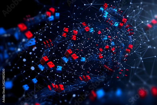 Abstract 3D Render of Inter...