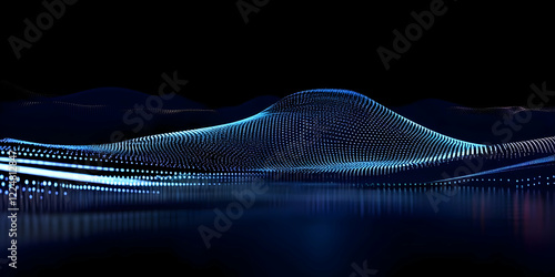 Abstract 3D Particle Landsc...