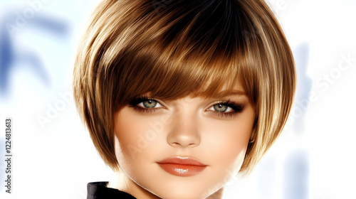 Close-up of Woman with Styl...