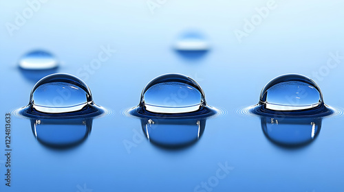 Three Water Droplets Create...