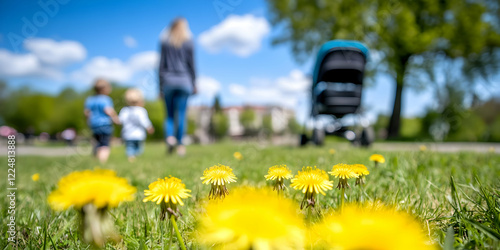 Yellow Dandelions Bloom in ...