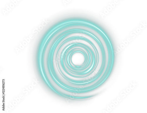  glowing turquoise geometric shape with modern lines and jewelry-like shine perfect for PNG website elements, abstract icons, or illuminated design components.