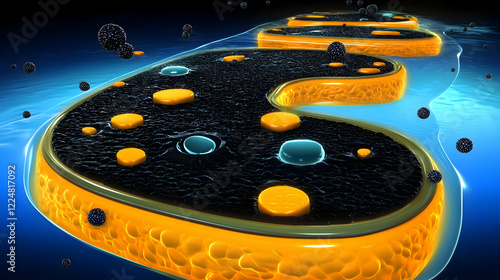 3D Illustration of Cell Mem...