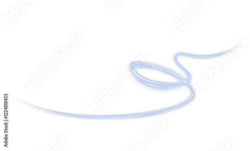 cool blue neon wave with water spray and dynamic flow—ideal for PNGs in tech, air, or purification visuals with speed, glow, and futuristic motion effects.