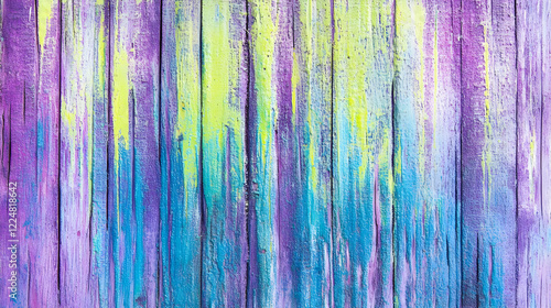 Vibrant Painted Wooden Plan...