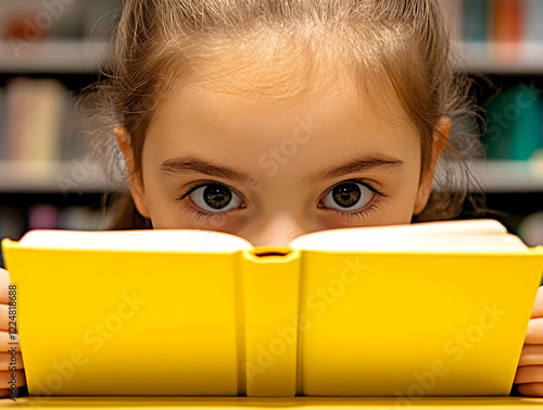 Curious Child Peers Over a ...