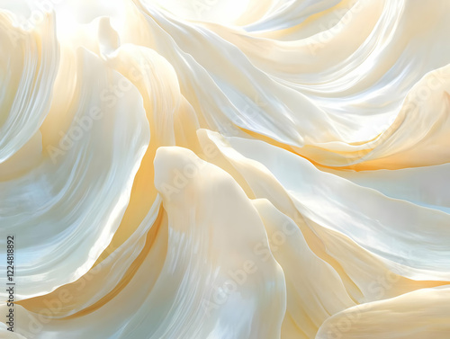 Creamy White Abstract Backg...