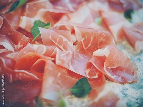 Thin Slices of Cured Meat D...
