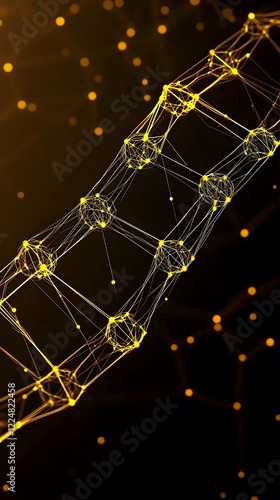 Abstract 3D Golden Network ...