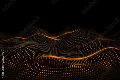 Abstract Golden Particle Wa...
