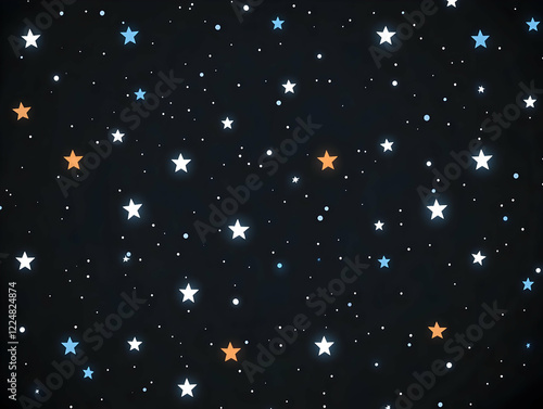 Colorful Stars and Dots Sca...