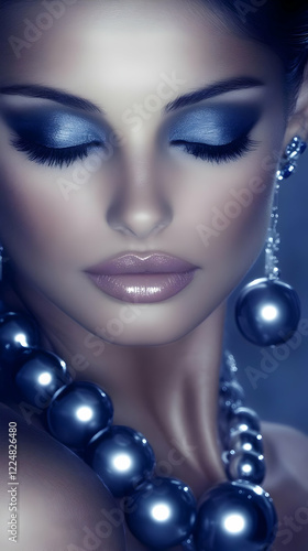 Glamorous Woman Wears Elega...