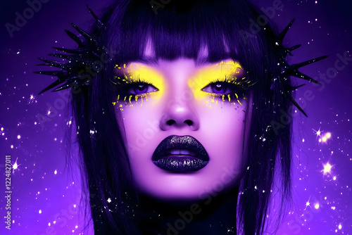 Woman with Spiked Headpiece...