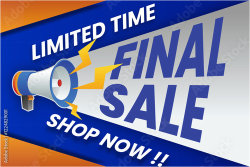 final sale blue background