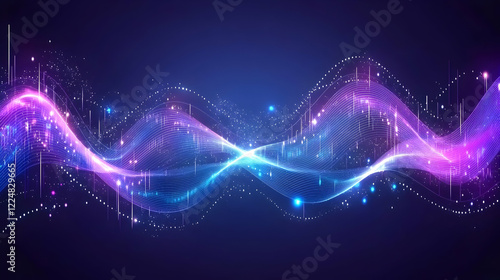 Abstract Background with Gl...