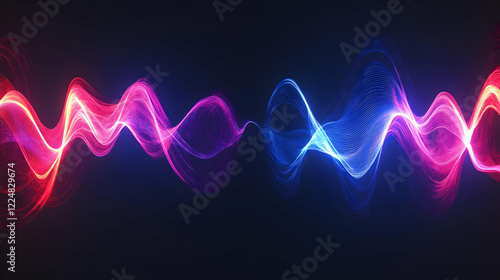 Abstract Light Waves Flow S...