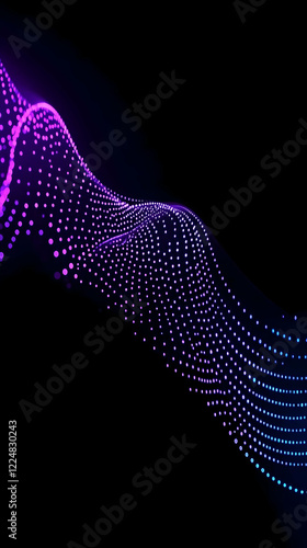 Abstract Purple and Blue Pa...