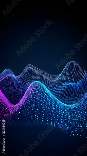 Abstract Background with Gl...