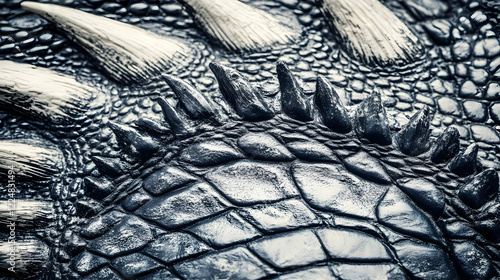 Close-up of dark reptile sk...