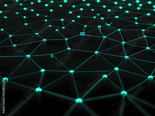 Abstract 3D Network Illustr...