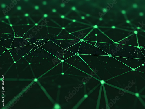Abstract 3D Green Network C...