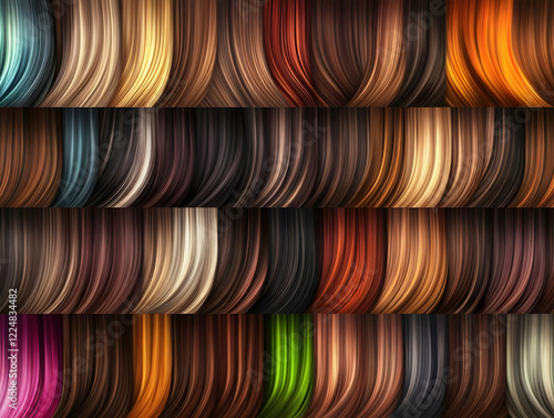 Hair Color Chart Shows a Va...