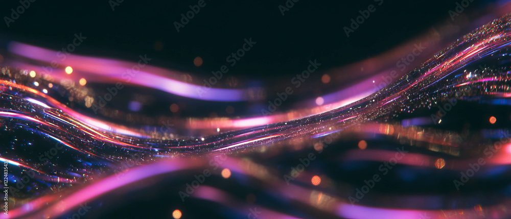 Smooth wavy spark streams with flowing energy lines on dark background for creative messaging Smooth wavy spark streams with flowing energy lines on dark background for creative messaging