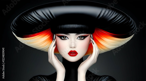 3D Rendered Woman with Eleg...