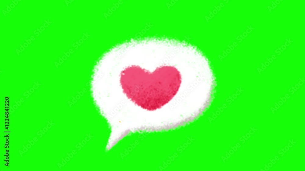 Heart beating icon animation loop on green screen background for romantic and creative visuals Heart beating icon animation loop on green screen background for romantic and creative visuals