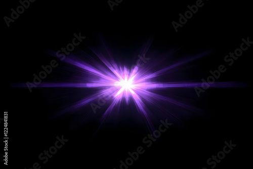 Wallpaper Mural Purple Light Burst Explodes on a Dark Background with Beams Radiating Outward Torontodigital.ca